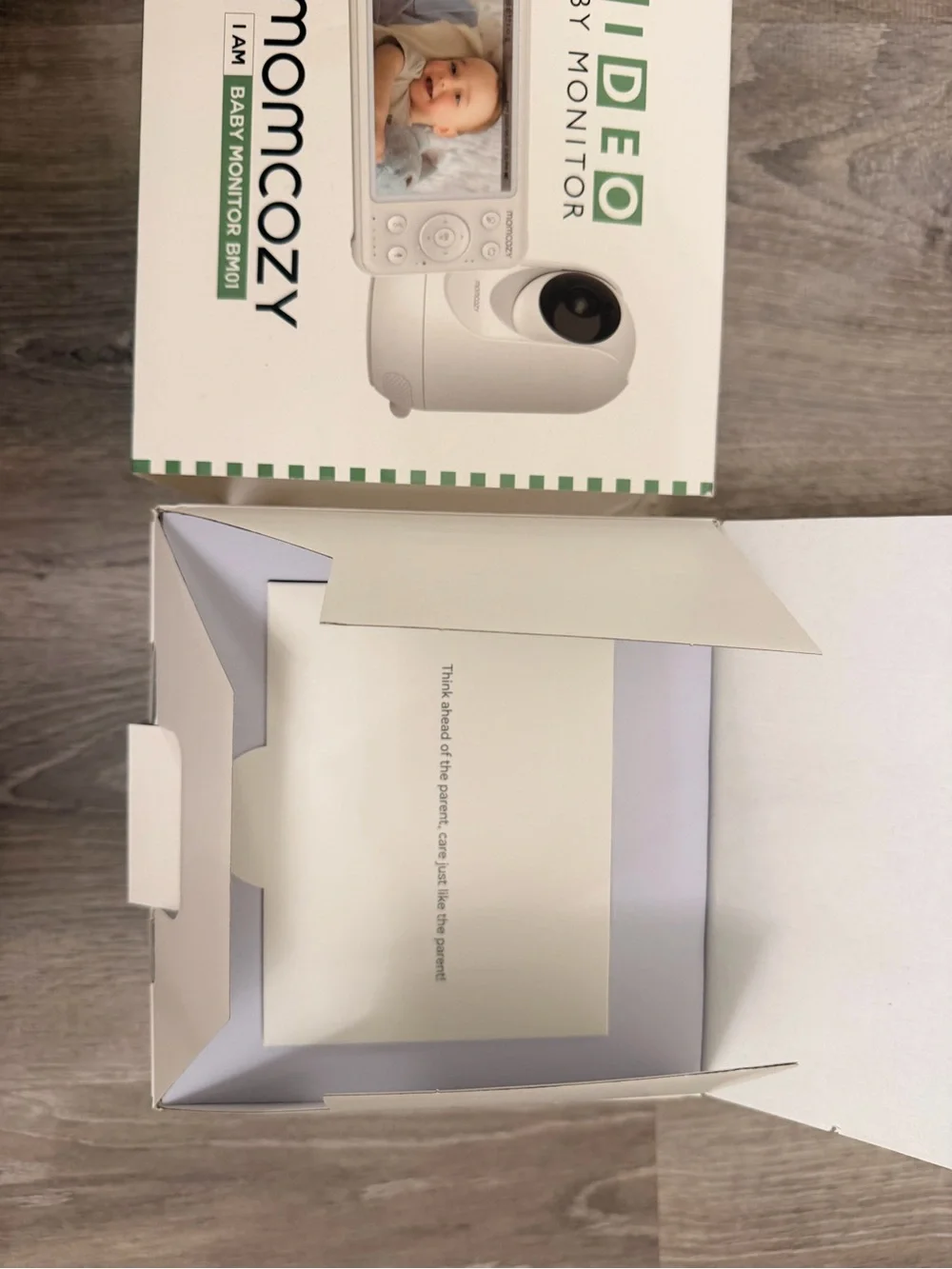 Momcozy BM01 White Baby Video Monitor with Night Vision